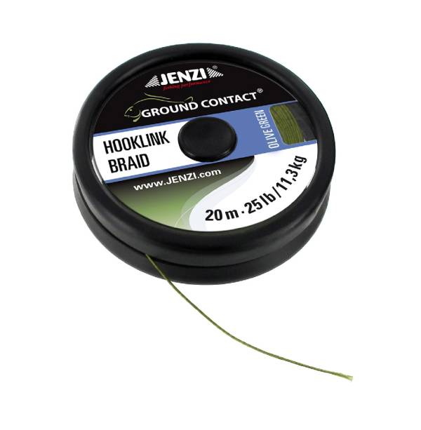 Hooklink Braid 20m Olive-Green